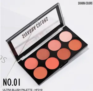 Sivanna Ultra Blush On Pallete 8 Colors Bedak Perona Palette Kosmetik