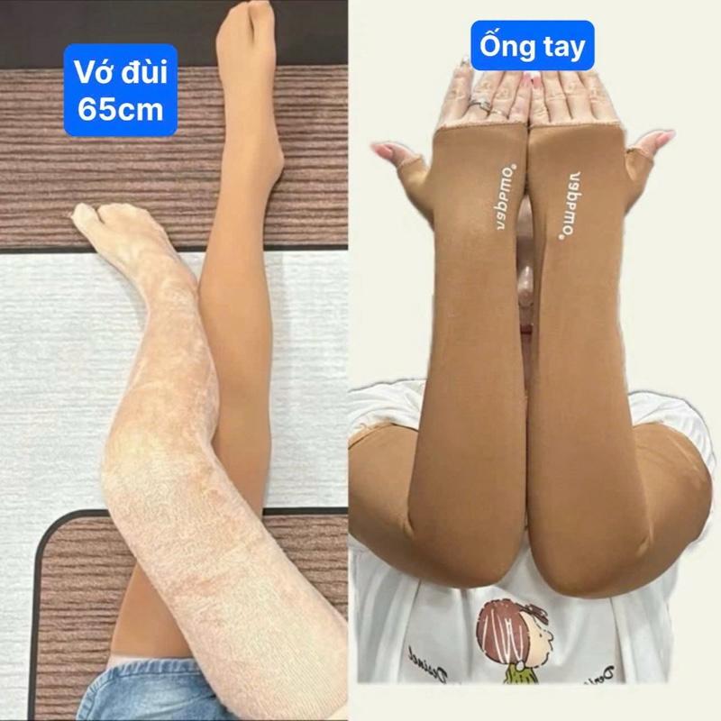 Vớ Đùi Lông Nhung Dài 65cm và ống tay lông nhung Ủ Kem Siêu Dày và Dài Chất Lượng Cao (Vòng đùi 60cm trở lại) - Hàng Quảng Châu - Women, Phụ Kiện Voi