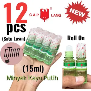 NEW 12pcs MINYAK KAYU PUTIH Cap Lang 15ml (Roll On) (1 Lunsin)