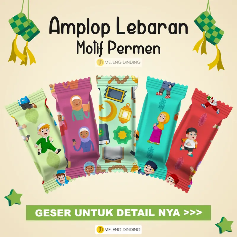 AMPLOP PERMEN ISI 12 PCS / AMPLOP PERMEN PREMIUM AMPLOP LEBARAN/ EMPLOP THR EDISI RAMADHAN / AMPLOP PERMEN VIRAL / AMPLOP LEBARAN PERMEN UNIK / AMPLOP LEBARAN PERMEN VIRAL 2024 / AMPLOP HARI RAYA IDUL FITRI / AMPLOP LEBARAN 2024 UNIK LUCU BENTUK PERMEN 0