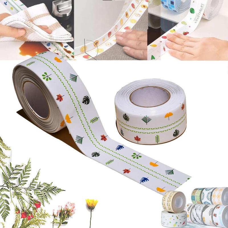 Băng Dính Caulk, Băng Dính Dải Niêm Phong Caulk, Cuộn PVC, Tự Dính, Chống Thấm Nước, Che Phủ Các Viền Của Bồn Tắm Hoặc Bồn Rửa, Thích Hợp Cho Phòng Tắm Và Nhà Bếp 1