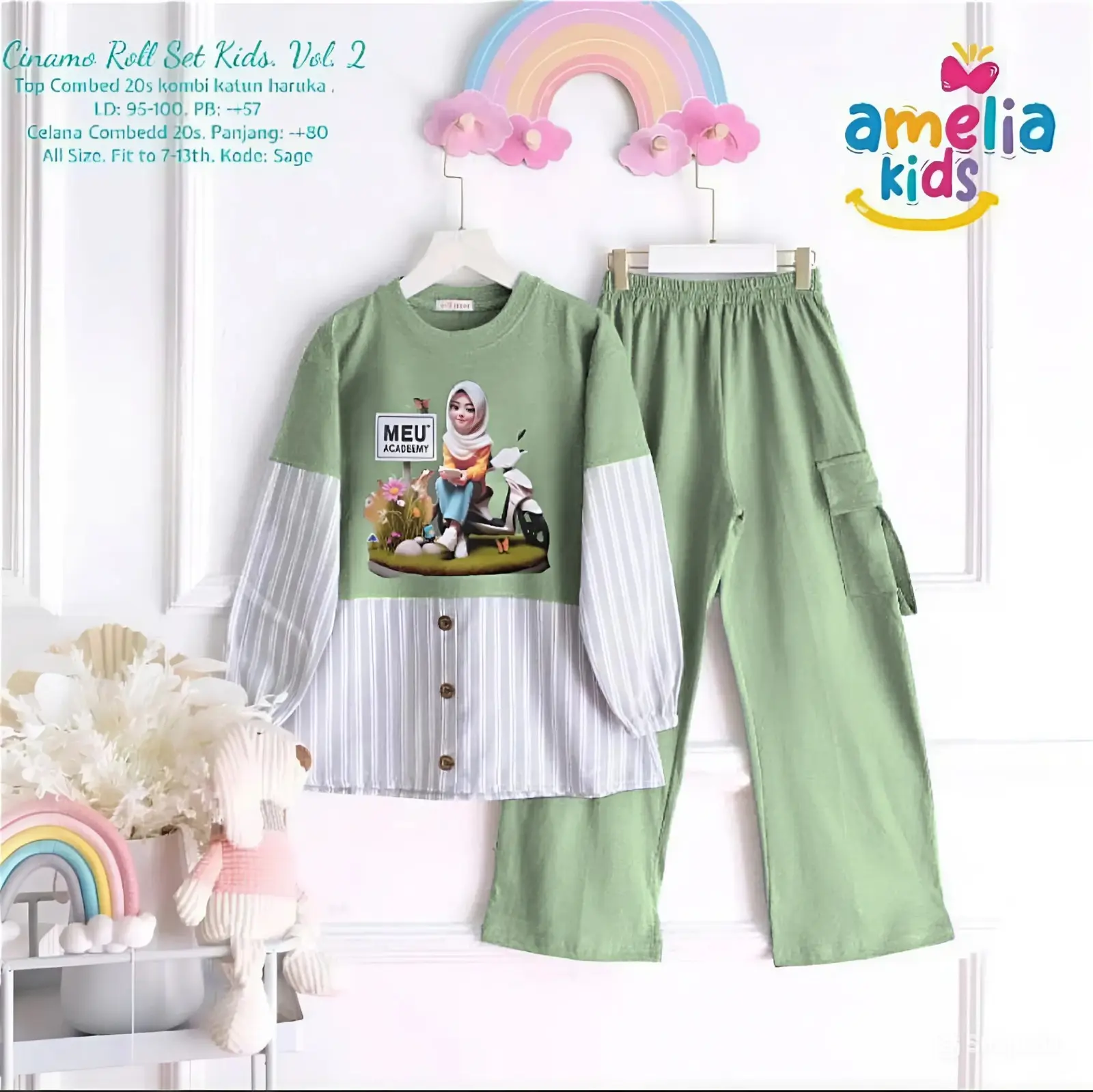 Stelan Anak Perempuan Tanggung Terbaru dengan Celana dan Model Baju Kekenian - Fashion