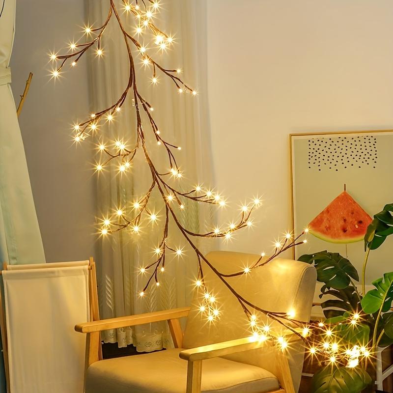 Product Introduction of New 1pc 96LED Tree Branch Light, For Desktop Wall Decoration, 8 Modes, USB Powered DIY Festive Tree Vine Light, Christmas Decoration Night Light, Halloween Decorations Lights Outdoor Ornaments 7