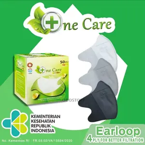 Masker Duckbill One Care 4ply 50Pcs