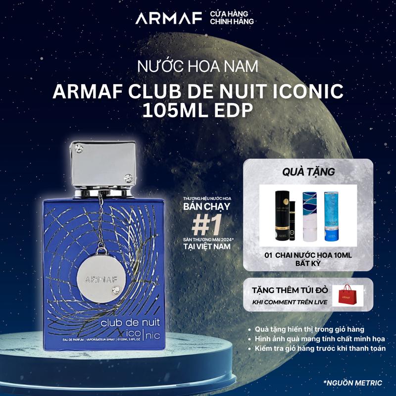  Nước hoa nam Armaf Club de Nuit Blue Iconic EDP 105ml  DL  