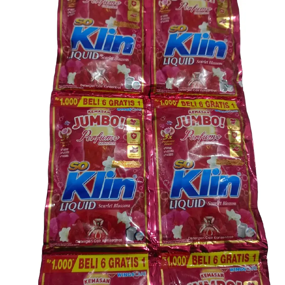 Soklin liquid scarlett blossom renceng 40ml (isi 7 saset)