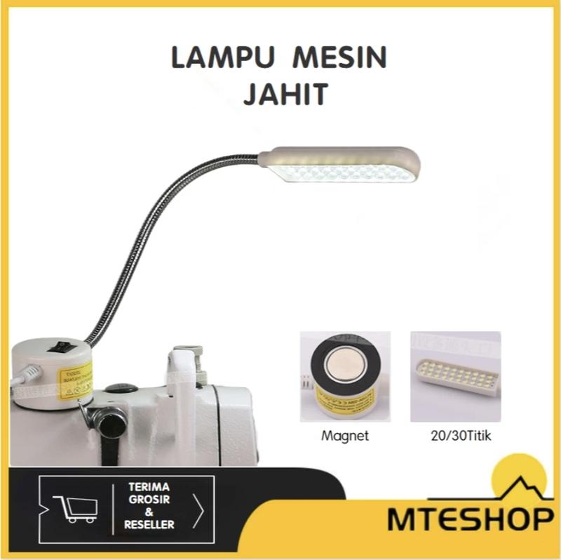 MTE Lampu Mesin Jahit LED 20 Titik 30 Titik Magnet (PAKAI COLOKAN) 1