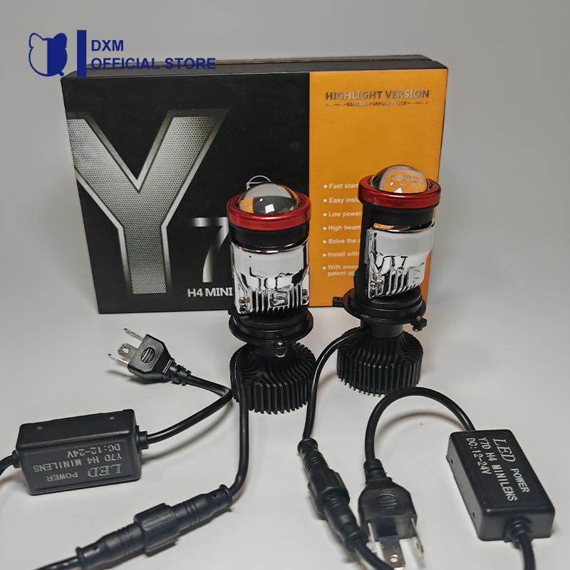 Y7D Lampu Led Mobil Dan Motor H4 /Biled/ Mini PJECTOR PROJIE Y7D SUPER BRIGHT 45 Watt Car Reflektor 1