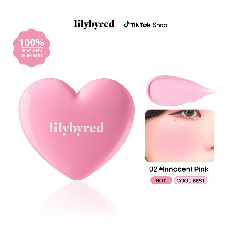 Má Hồng Dạng Kem LILYBYRED Luv Beam Balm Cheek Lì Mịn Nhỏ Gọn Phiên Bản Vỏ Bóng…