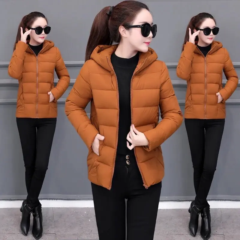 Jaket Winter Wanita Musim Dingin Casual Panjang 4