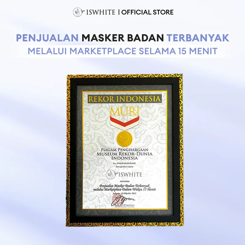 ISWHITE Brightening Ultimate Body Mask No 1 Peach Extract Masker Mencerahkan Tubuh Niacinamide 2
