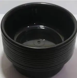 (12 PCS) BASKOM HITAM 10 INCH 21 CM TRISULA KRISTAL PLASTIK EMBER TEBAL KILAP SERBAGUNA BAK SYUKURAN / RIUNGAN SELAMATAN MURAH