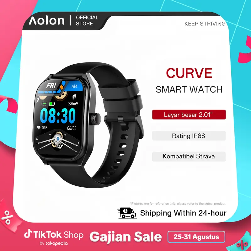 Strava Price [Konek Strava] Aolon Curve Bluetooth Jam Tangan IP68
