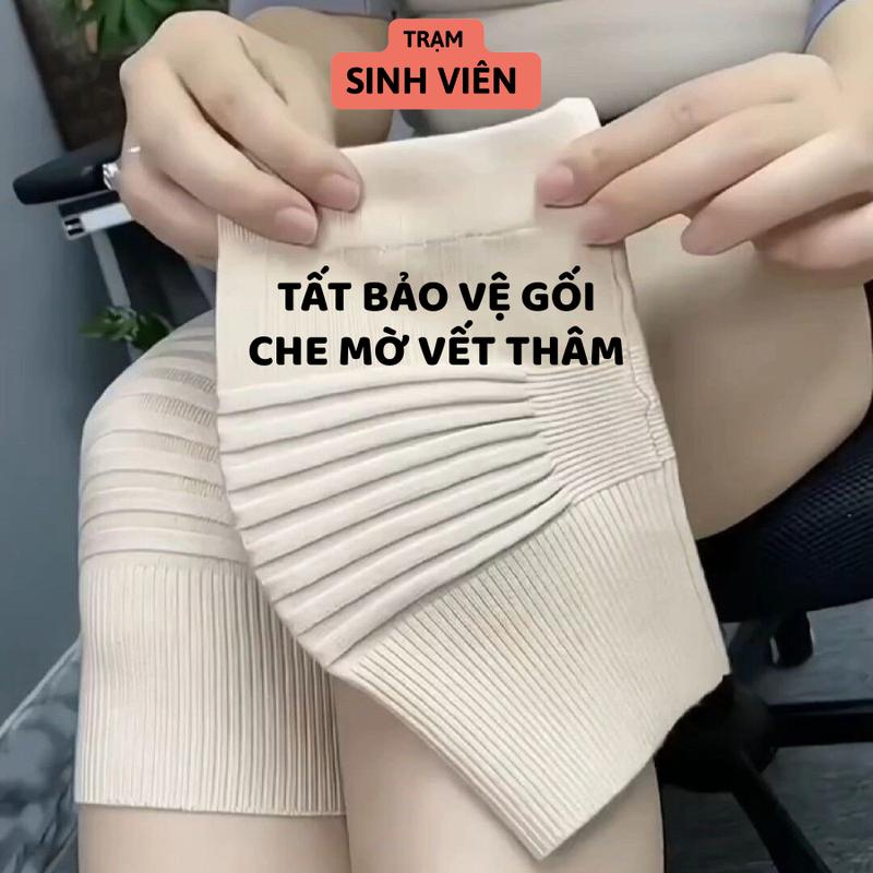 Tất Đệm Đầu Gối, giúp Giữ ấm, Che vết thâm, Bảo vệ khớp gối, tất vải mềm không…