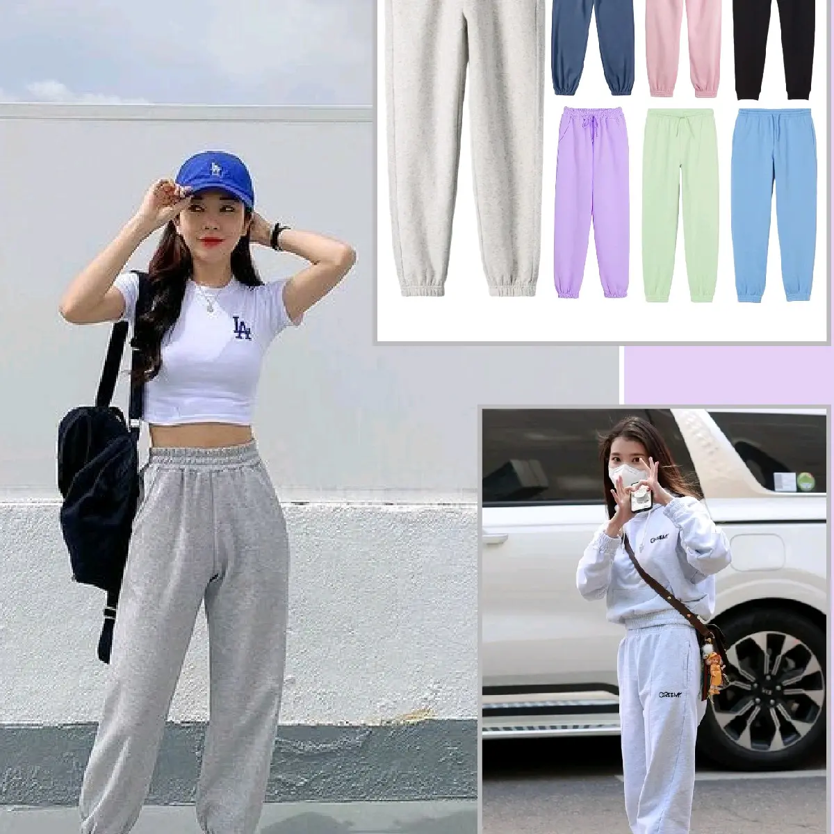 CELANA JOGGER WANITA  / SWEATPANTS / PRIA WANITA / JOGER JUMBO / PANJANG Olahraga Sport / HIGHWAIST / MURAH Nyaman sweatpants  jogger Abu