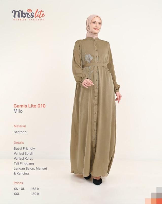 NIBRAS LITE 010 GAMIS SERAGAMAN MURAH CANTIK FULL WARNA SALE PROMO MURAH MERIAH HARGA AMBYAR SALE 2