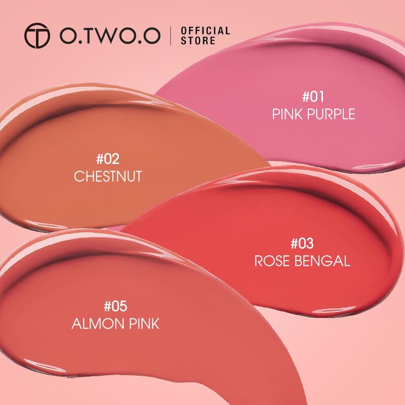 Product Introduction of O.TWO.O cairan alami blush sutra dan makeup pemerah pipi merah halus 6