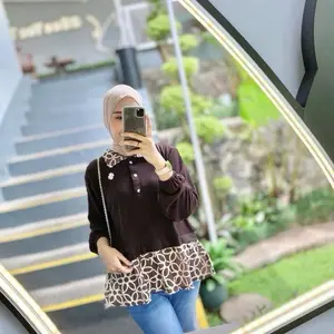 Maudy Blouse by Zeapa.Chic | Bahan Knit Premium dengan Bordir Bunga