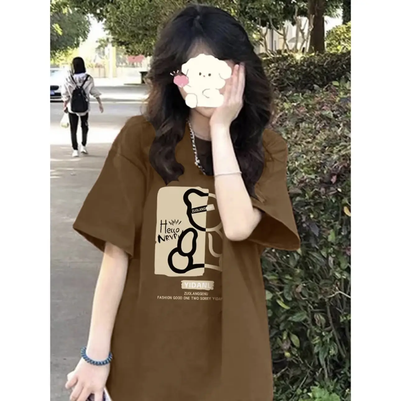 เสื้อยืดแขนสั้นผ้าฝ้าย 100% ทรงหลวม ฤดูร้อน แฟชั่นใหม่ คอกลม พิมพ์ลายหมี สำหรับผู้ชายและผู้หญิง