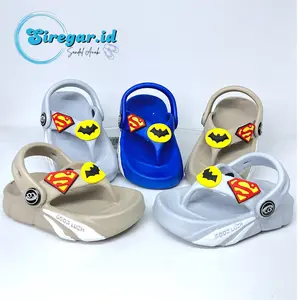 New Sandal  Jepit Laki - Laki Tali Belakang Karakter Batman CEQIU Anak