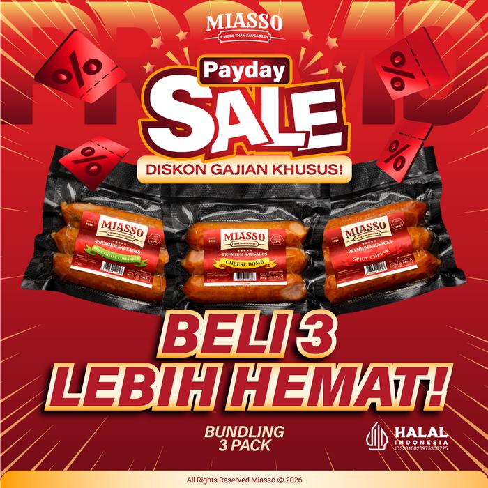 Promo [BELI 3 LEBIH HEMAT] MIASSO - Mix Variant Premium Sausages Sosis ...