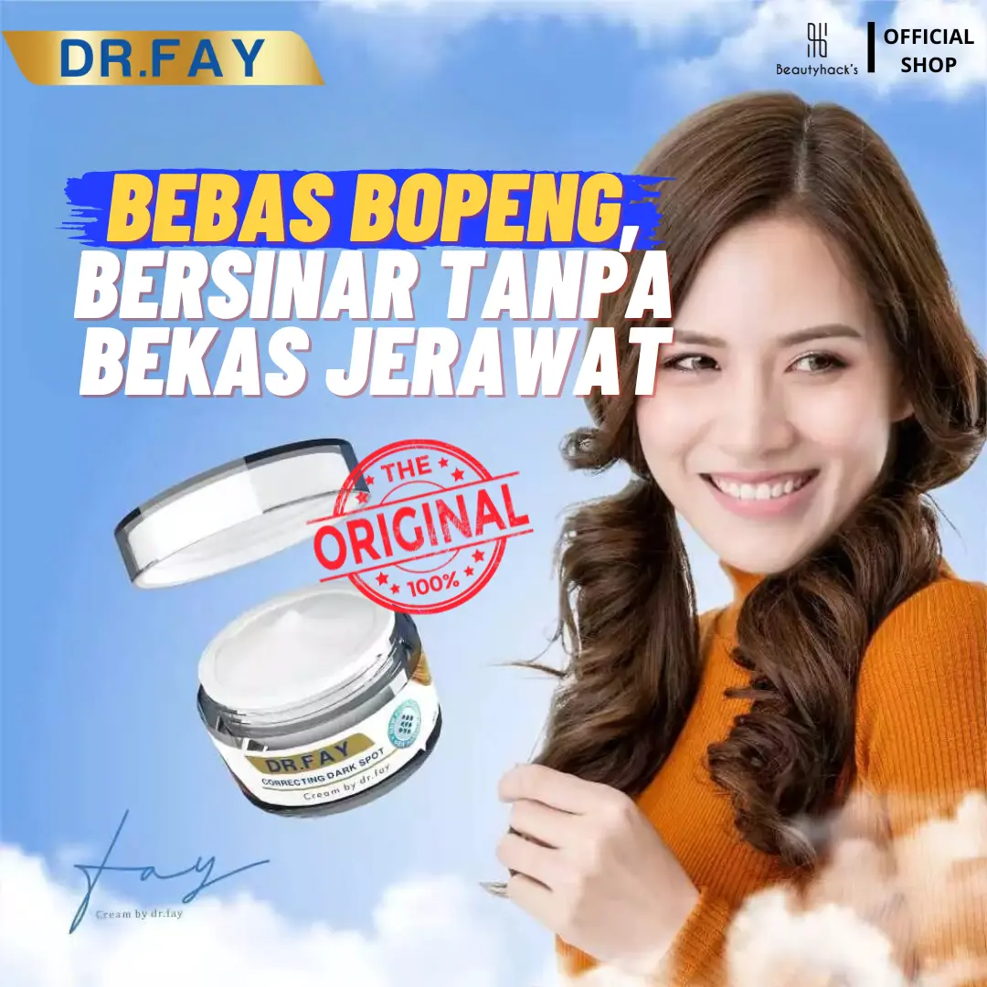 Dr. Fay Cream Original | Penghilang Bekas Jerawat & Flek Hitam | Original Beautyhack's | Resmi BPOM
