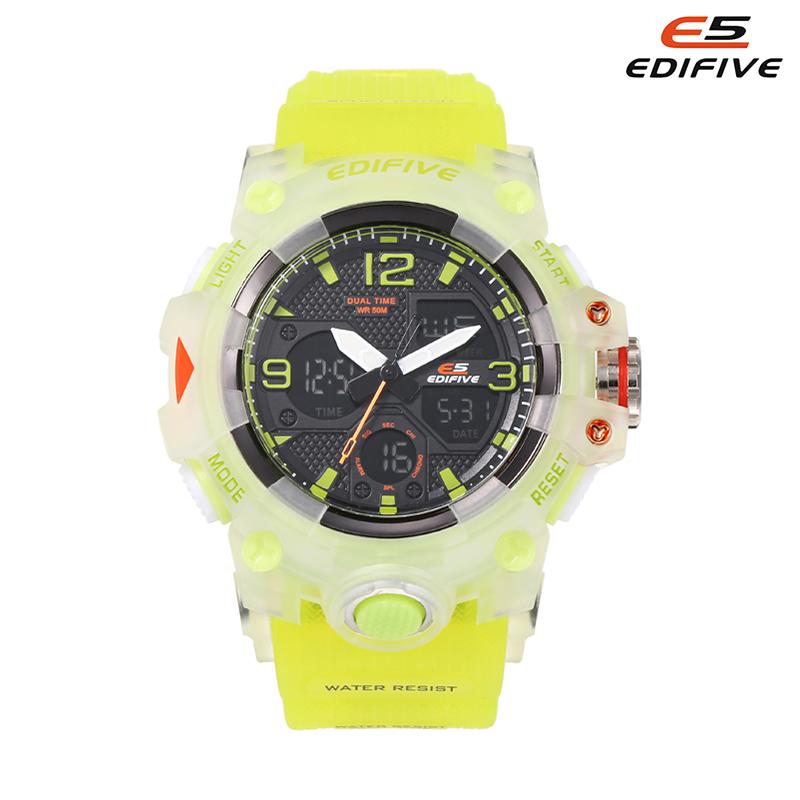 Edifive Quartz Chronograph Sport Rubber Watch Water Resist Navigator IT8033 6