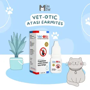 Obat kutu telinga atau earmites Vet-otic 10 ml