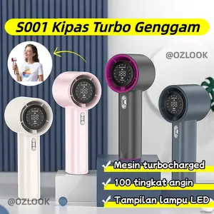 High-speed Portable Handheld Fan 3600MAH Mini kipas Strong Wind 100 Gear Wind Speed kipas angin Digital Display Adjustable Turbo kipas tangan untuk olahraga luar ruangan dan pendinginan cepat