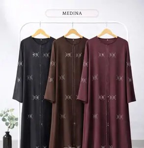 Kavsa Official - Medina Gamis Abaya Turki Bahan Sabrina Anti UV | Adem, Jatuh & Nyaman Dipakai