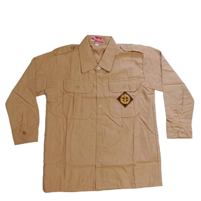 Baju pramuka penggalang SD lengan panjang usia 6-13 tahun baju pramuka panjang sekolah Fashion Bordir 3