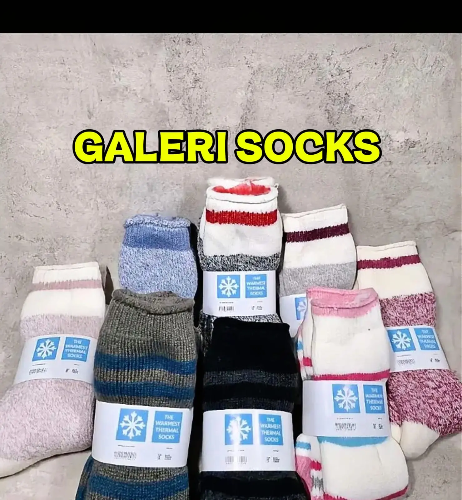 KAOS KAKI THERMAL WOOL WINTER [ANTI BAKTERIAL] KAOS KAKI MUSIM DINGIN HANGAT SUPER TEBAL LEMBUT DAN HALUS-KAOS KAKI IMPORT