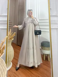 DINAR Series Gamis Syar'i Set Hijab Ceruty Babydoll Premium