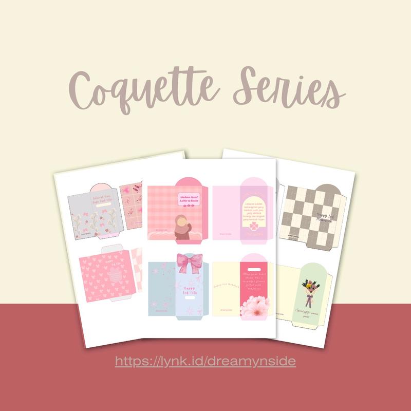AMPLOP LEBARAN - COQUETTE SERIES (16 x 7,5 cm) 0