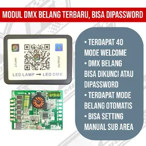 MODUL DMX BELANG INPUT 12V OUT 5V BISA DIKUNCI/PASSWORD MODUL LAMPU ALIS