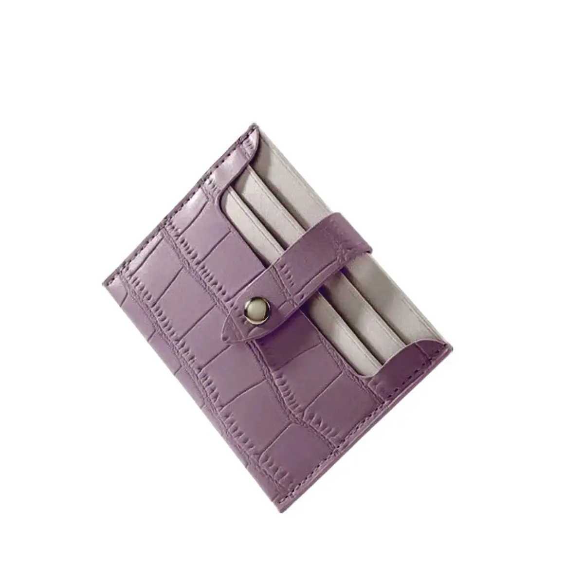 Dompet Kartu dan Uang Wanita Korean Style Bahan Croco Desain Elegan & Minimalis Multi Slot Stylish Kulit