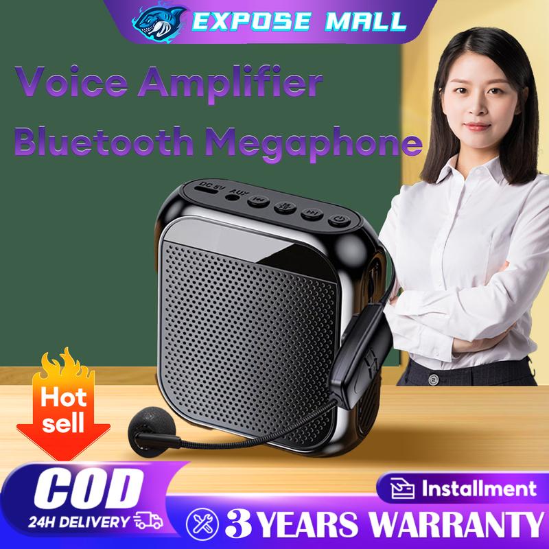 EXPOSE Bluetooth Microphone Loud Speaker Portable Megaphone Mic ...