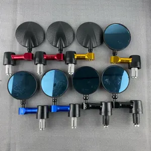 Spion Jalu Stang Bulat CNC Kaca Spion Bulat Bar End Spion Jalu Bulat CNC Model Gen Z Universal Beat Nmax Pcx Mio Vario Vixion Tiger CB Fu Scoopy