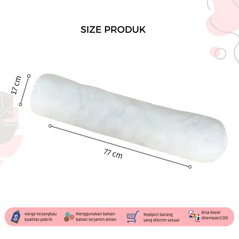 1 SET BANTAL GULING DEWASA Isian Menggunakan Full Silikon Tidak Mudah Kempes dan Awet Mengembang 2