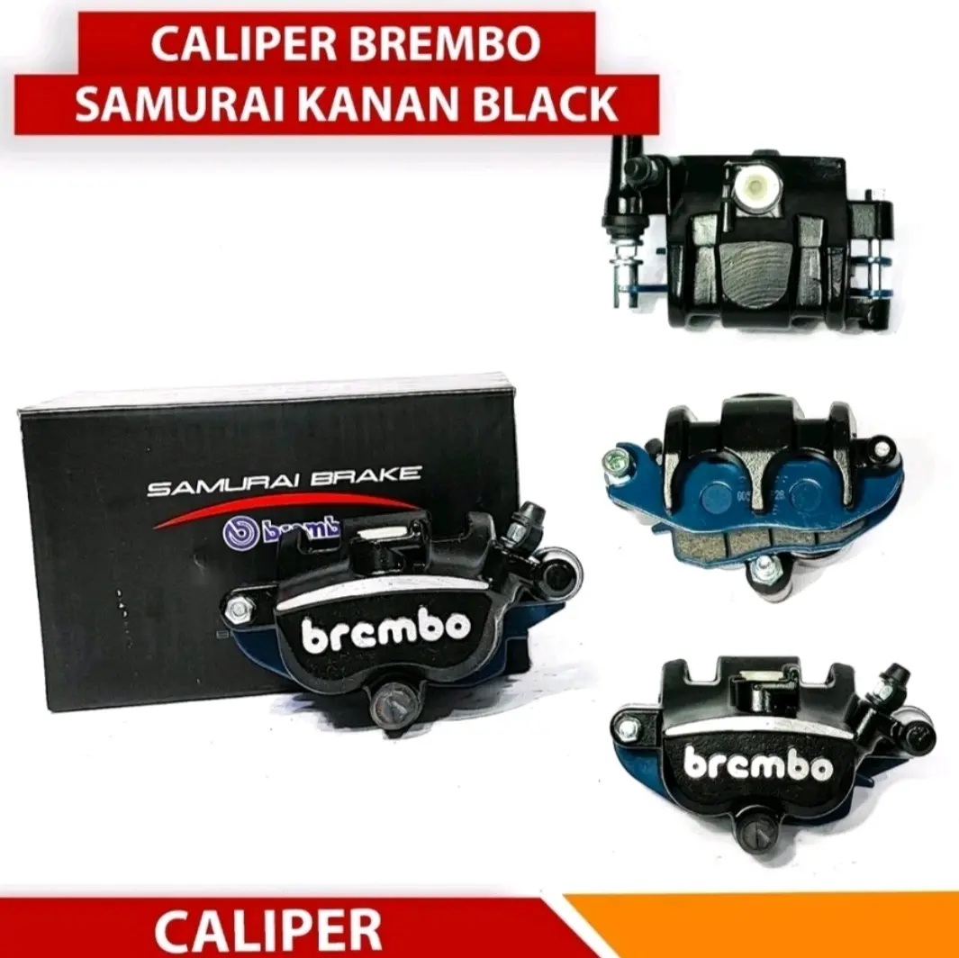 Kaliper 2 piston universal set braket untuk semua motor pala babi 2P untuk semua motor