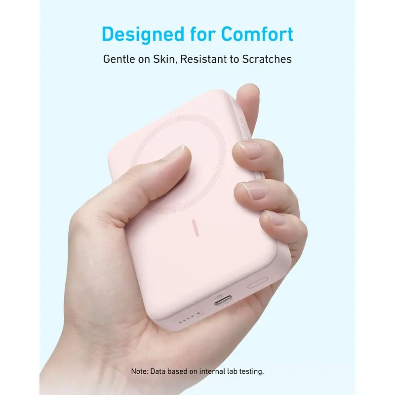 Pin Sạc Từ Tính Anker Zolo, A1684, Sạc Cầm Tay Không Dây Nhỏ Gọn 10.000mAh, Sạc Nhanh 30W, Thân Thiện Với Da, Gói Pin Bền, Tương Thích Với Nhiều Thiết Bị 4