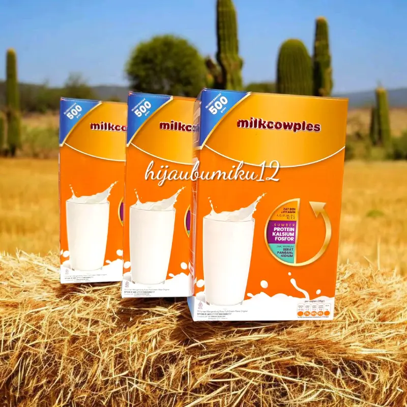 (3 pcs) Milkcowplus Milkcowples Susu Sapi Bubuk Fullcream 500 gram Dairy Powder tinggi protein Anak Hingga Dewasa 7