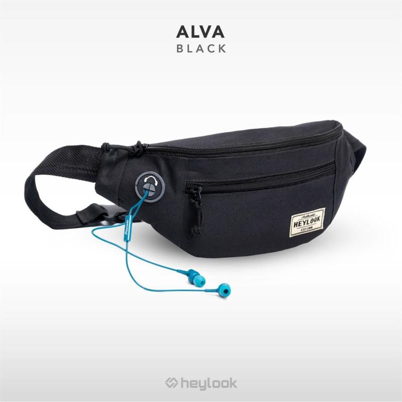 Tas Pinggang Selempang Pria Waist Bag Alva Sling Bag Distro Gadget 1