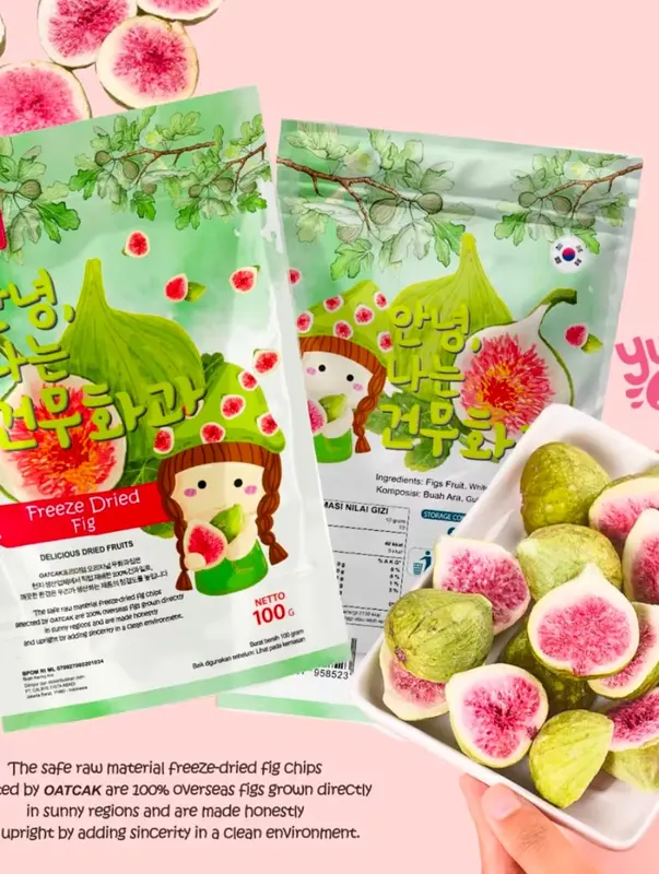 FREEZE DRIED FIGS - SNACK BUAH TIN KERING - CEMILAN BUAH BEKU KERING 100 % BUAH SEGAR ASLI PILIHAN TERBAIK 1