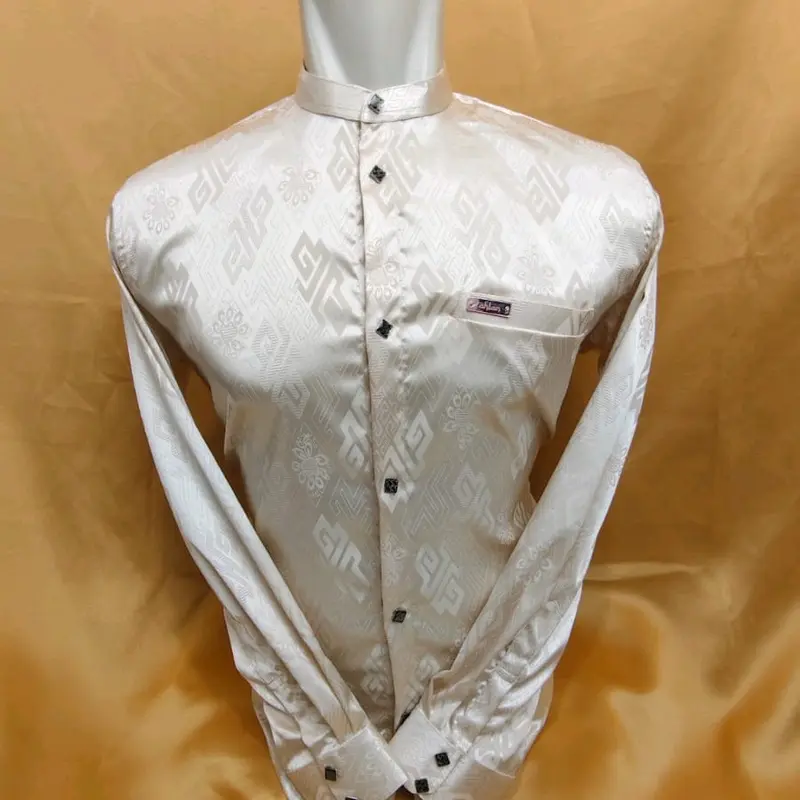 KEMKO (KEMEJA KOKO) AHLAN- LENGAN PANJANG, BAHAN JAGUAR SILK MOTIF TERBARU 4