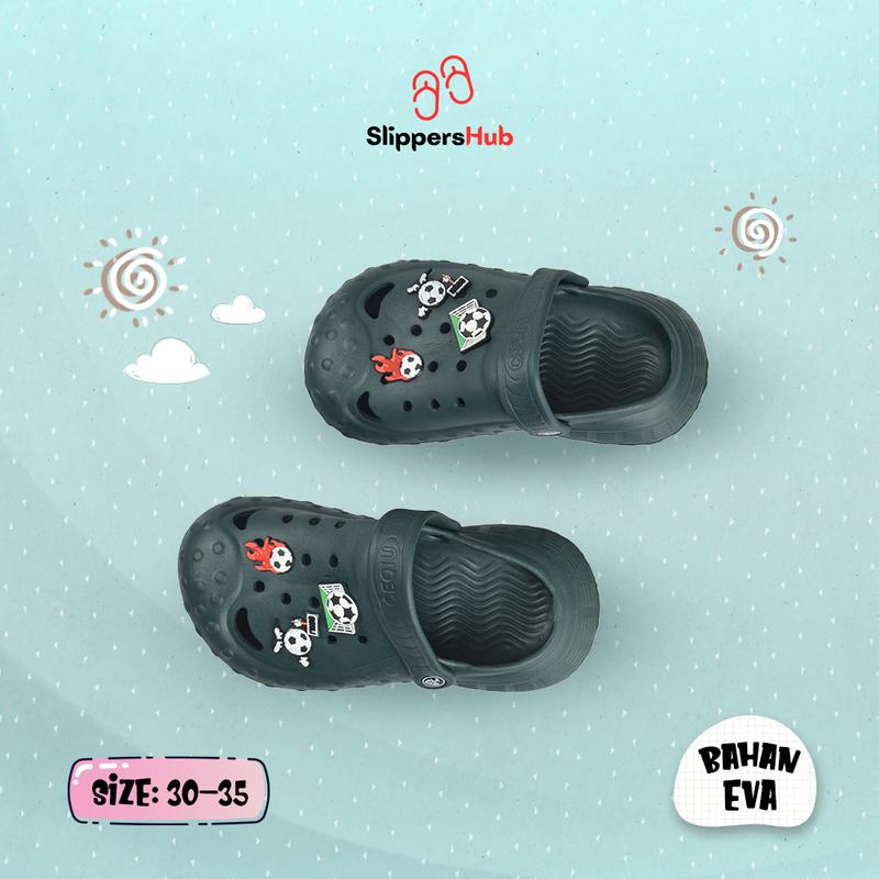 Slippers Hub - Sandal Fashion Murah Selop Kaki Anak Laki Bola Anti Licin 1