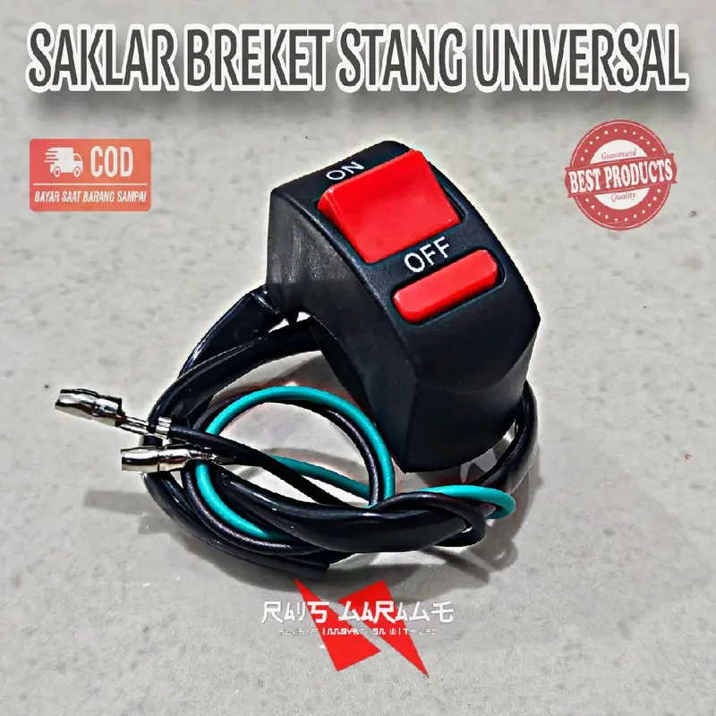 Saklar Breket Stang Universal PCX Scoopy KLX Semua Jenis Motor Berkualitas - Motorcycle Lampu Aksesoris 2