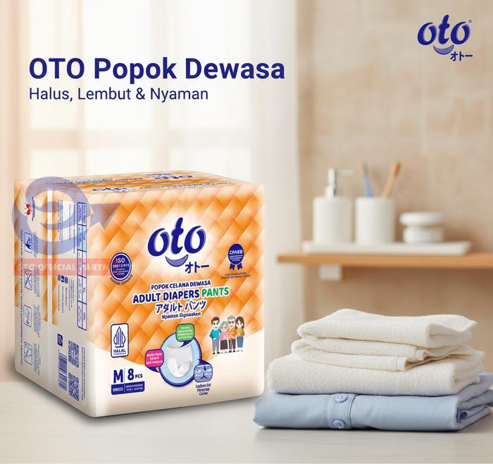 Gambar OTO Popok Dewasa Adult model Celana Diapers PANTS uk M 8 pcs dari OTO Adult Diapers Kota Administrasi Jakarta Utara Tokopedia