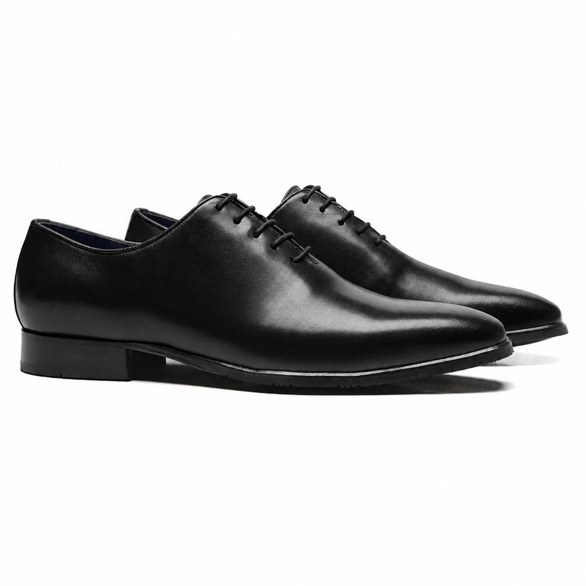 Sapato Masculino Oxford Wholecut Viena Preto - Ângulo 2