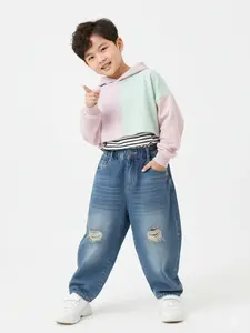 KAHARA kids skena sobek - celana gombrong jeans sobek anak laki-laki dan perempuan 2 - 13 tahun
